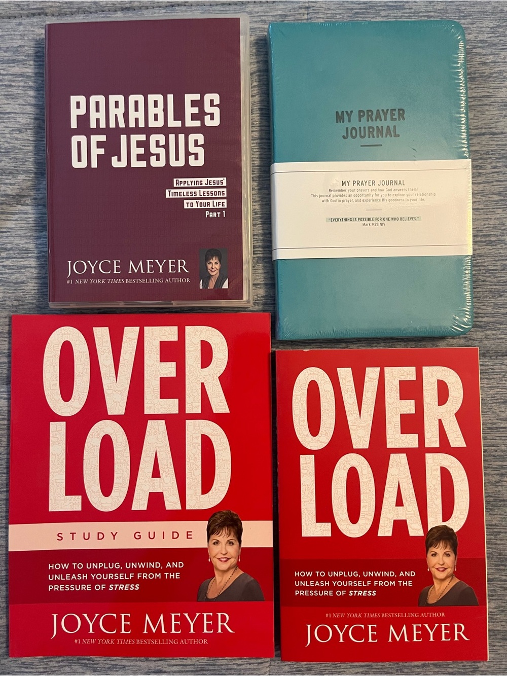 Joyce Meyer DVD, Book, Study Guide & Prayer Journal Bundle